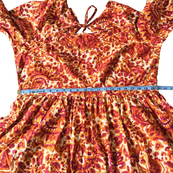 Love The Label Floral Open Back Blouse Anthropologie 2X Plus - Picture 11 of 16